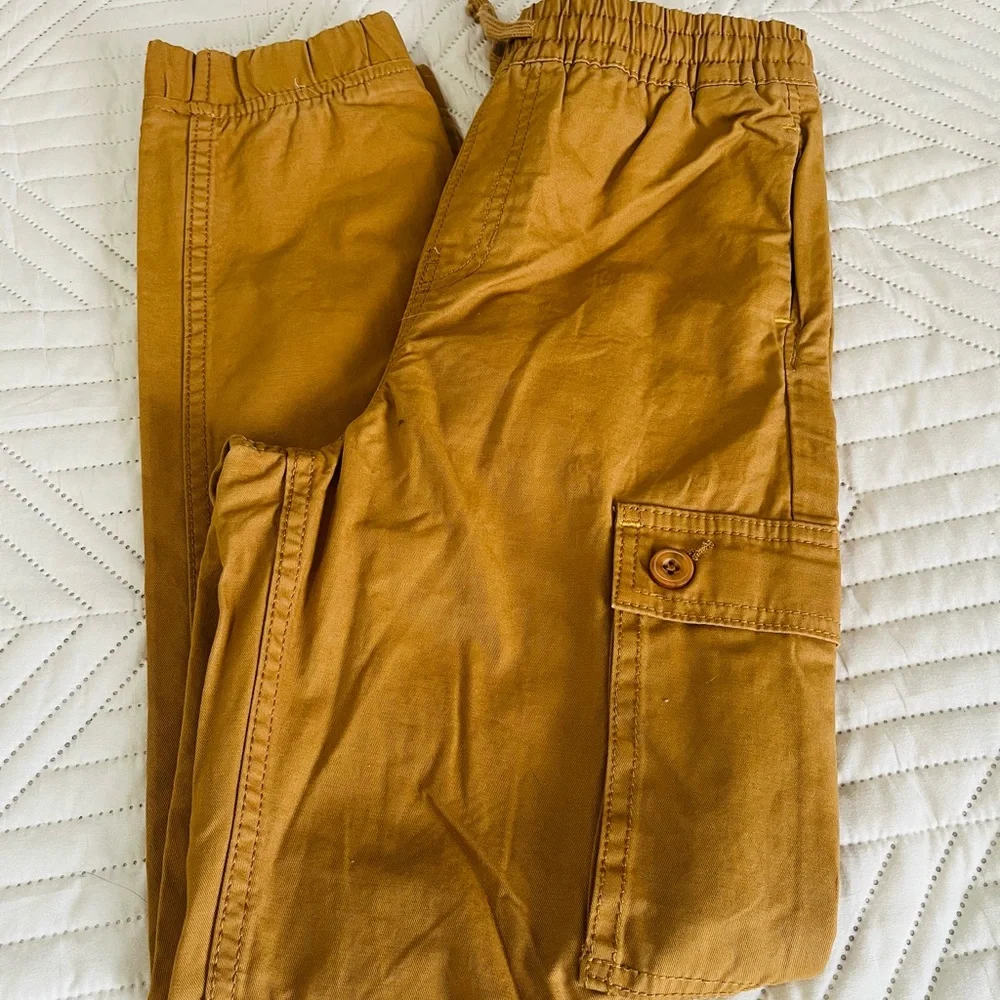Carter's Colorful Plaid‎ Shirt with Tan Pants